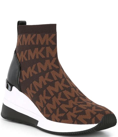 michael kors knit skyler sneakers pink|michael kors bootie socks.